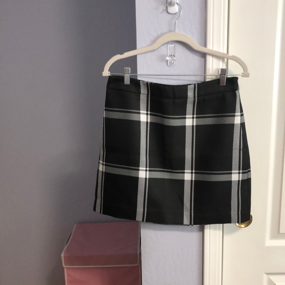 MILLY plaid mini skirt size 8 NWT